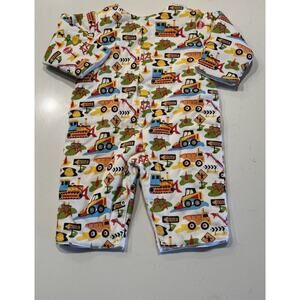 SnoPea Baby Size 6 Months Construction Builder Winter Outfit Dump Trucks READ